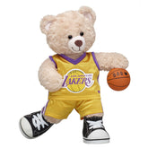 Los Angeles Lakers Happy Hugs Teddy Bear Basketball Gift Set