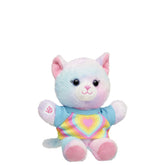 Build-A-Bear Mini Beans® Pastel Swirl Kitty Stuffed Animal Rainbow Heart Gift Set