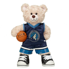Happy Hugs Teddy Bear Minnesota Timberwolves Basketball Gift Set