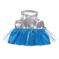 Pawlette™ Bunny Plush Silver and Blue Dress Gift Set