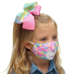 Child-Size Tie-Dye Bear Face Mask