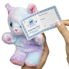 Build-A-Bear Mini Beans® Pastel Swirl Kitty Stuffed Animal