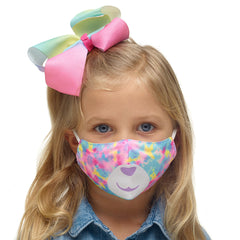 Child-Size Tie-Dye Bear Face Mask