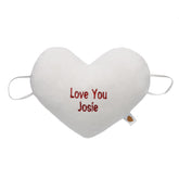 Embroidered Gifting White Heart Wristie