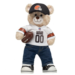 Happy Hugs Teddy Bear Cleveland Browns™ Fan Hat and Football Gift Set