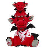 Fiery Dragon Plush With Mini Beans Gift Set