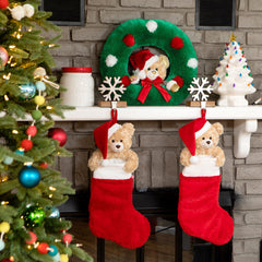 Plush Holiday Wreath