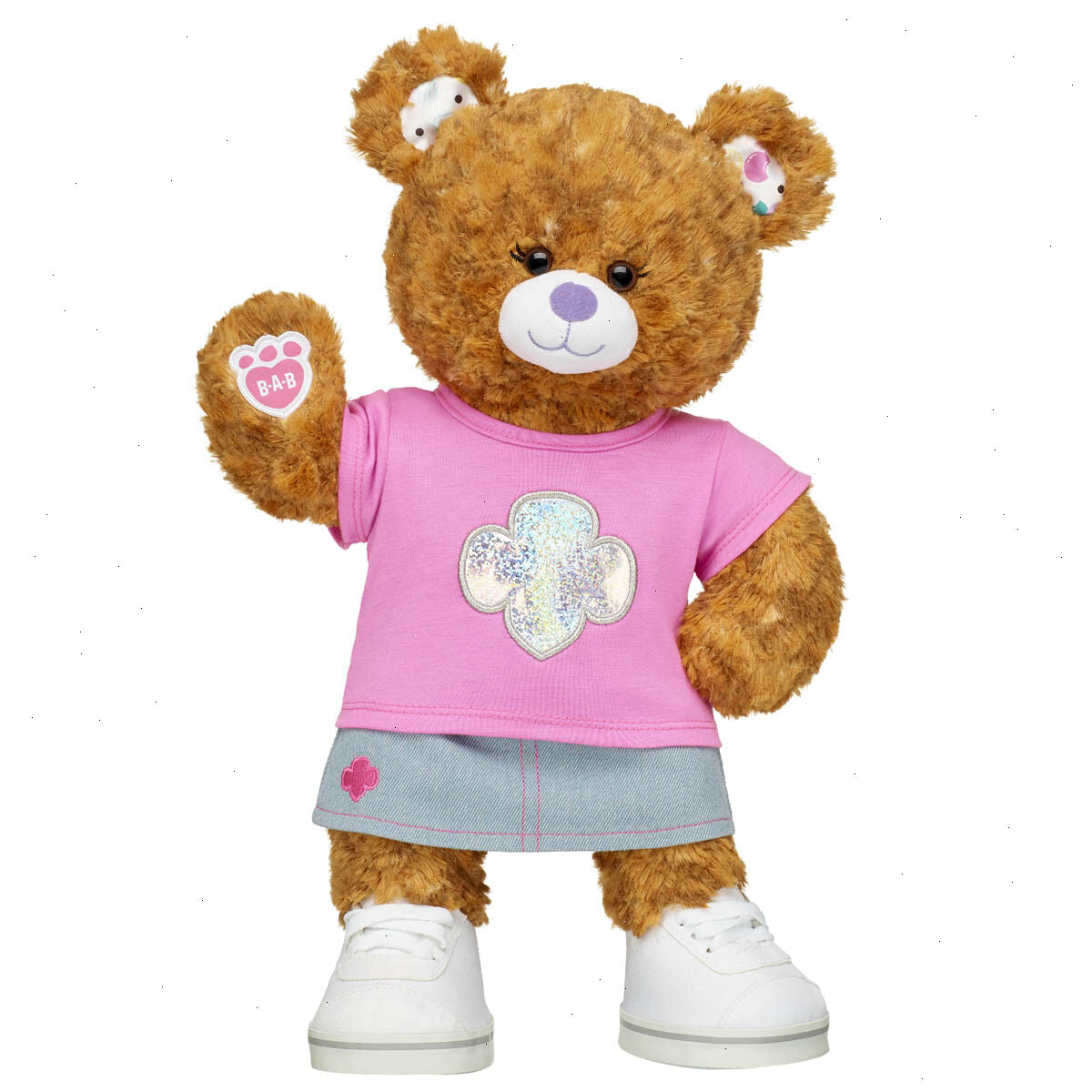 Girl Scout Coconut Caramel Cookie Teddy Bear Gift Set