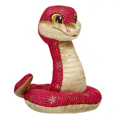 Lunar New Year Red and Gold Snake Stuffed Animal