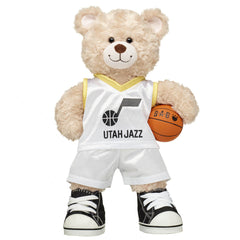 Happy Hugs Teddy Bear Utah Jazz Basketball Gift Set